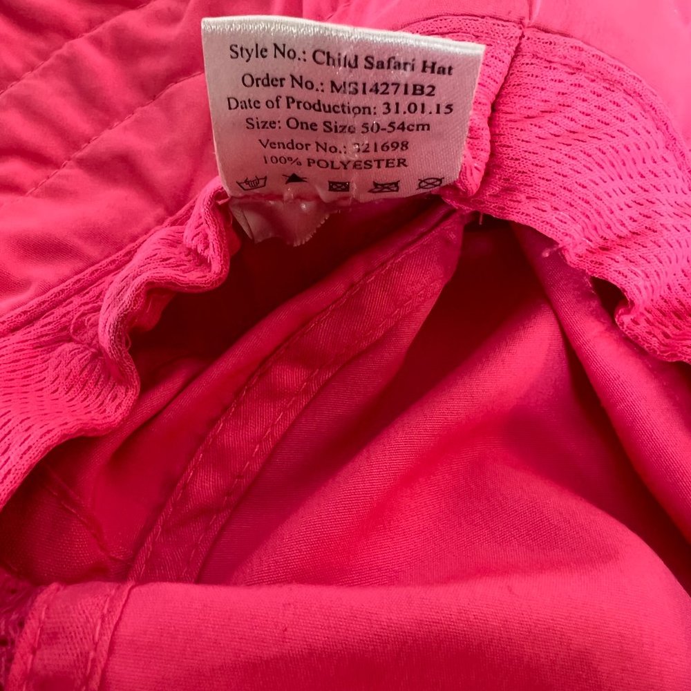 Sun Protection Zone Bucket Sun Hat with Chin Strap Vents and Adjustable Sizing - Picture 5 of 5